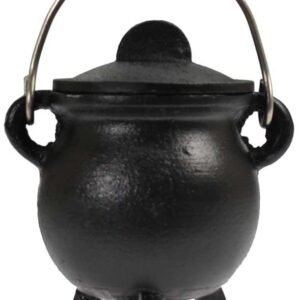 Plain Cast Iron Cauldron w/ Lid 3"