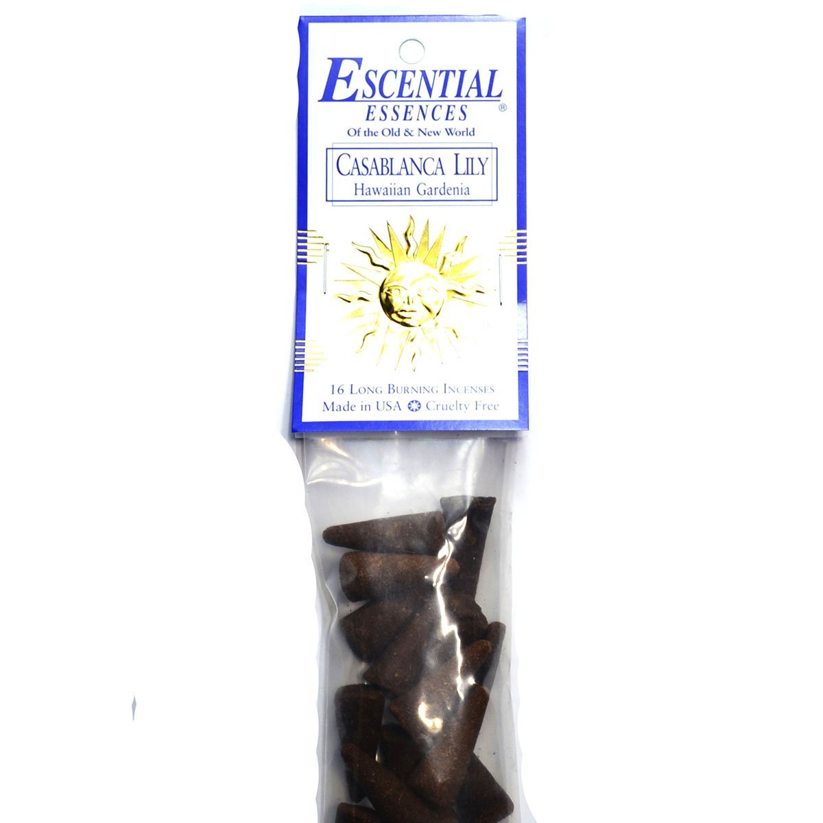 Casablanca Lily Escential Essences Cone Incense 16-Pack