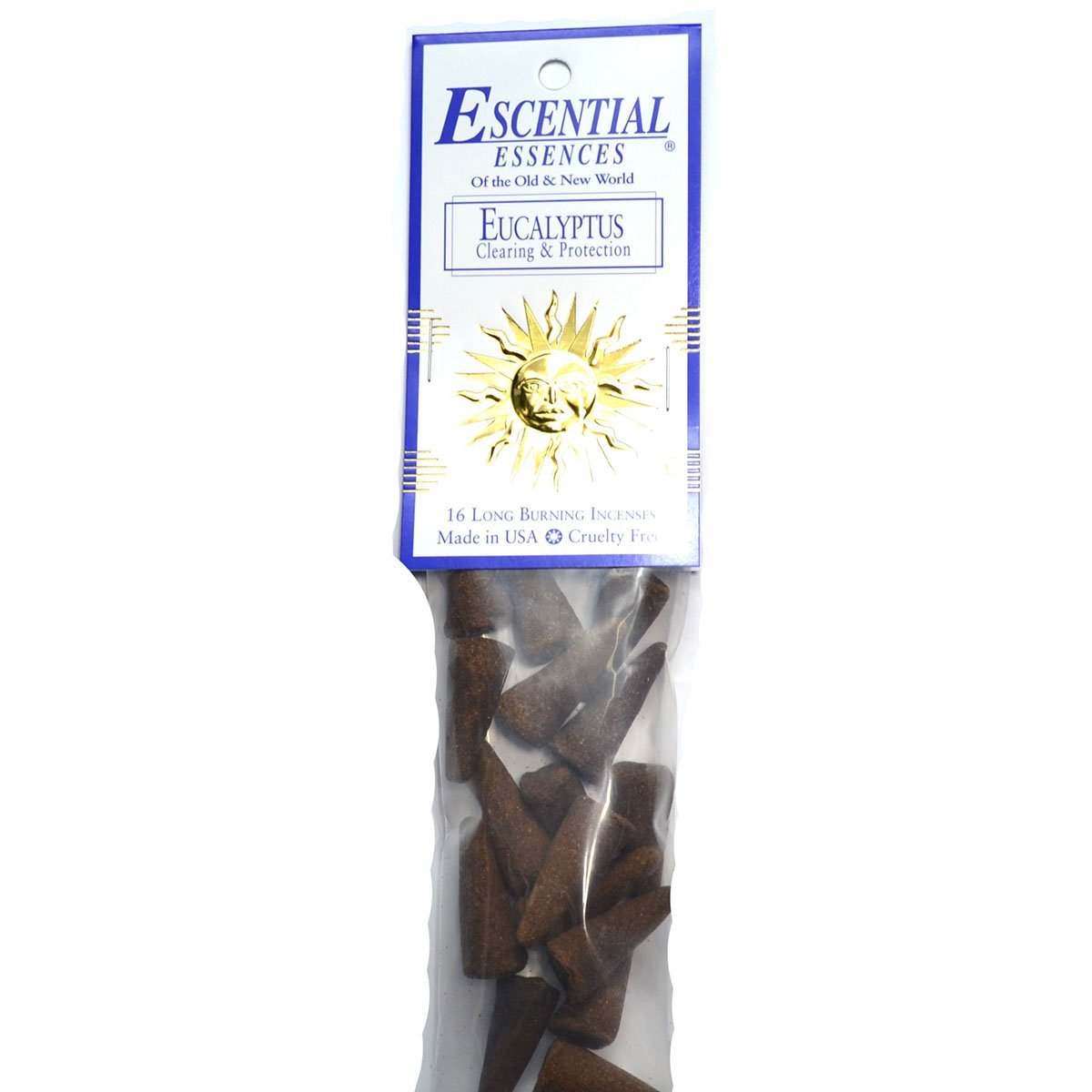 Eucalyptus Escential Essences Cone Incense 16-Pack