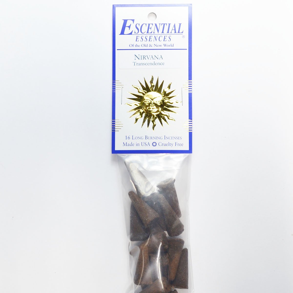 Nirvana Escential Essences Cone Incense 16-Pack