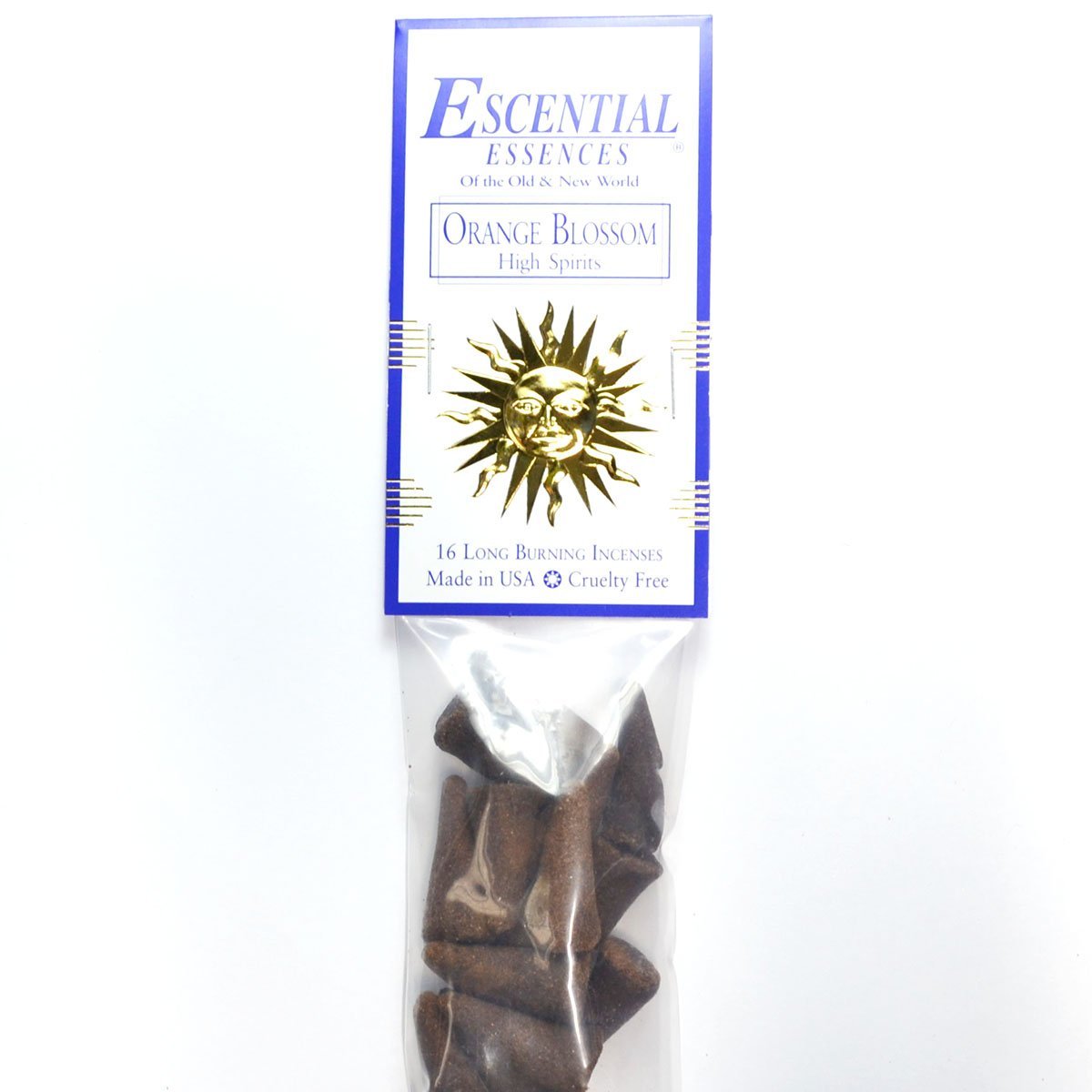 Orange Blossom Escential Essences Cone Incense 16-Pack