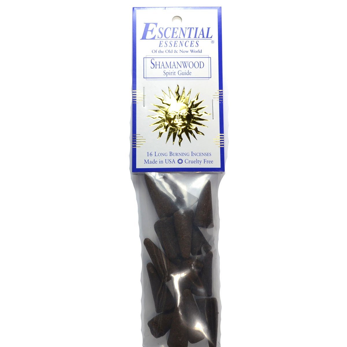 Shamanwood Escential Essences Cone Incense 16-Pack