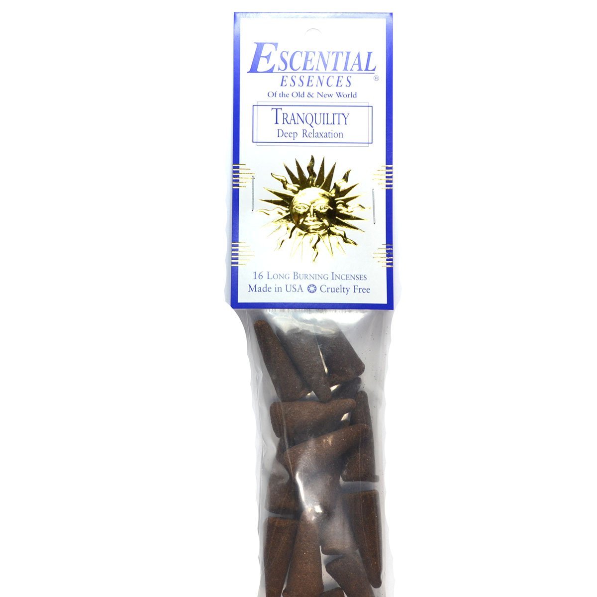 Tranquility Escential Essences Incense Cones 16-Pack
