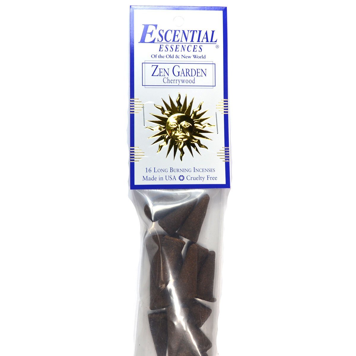 Zen Garden Escential Essences Cone Incense 16-Pack