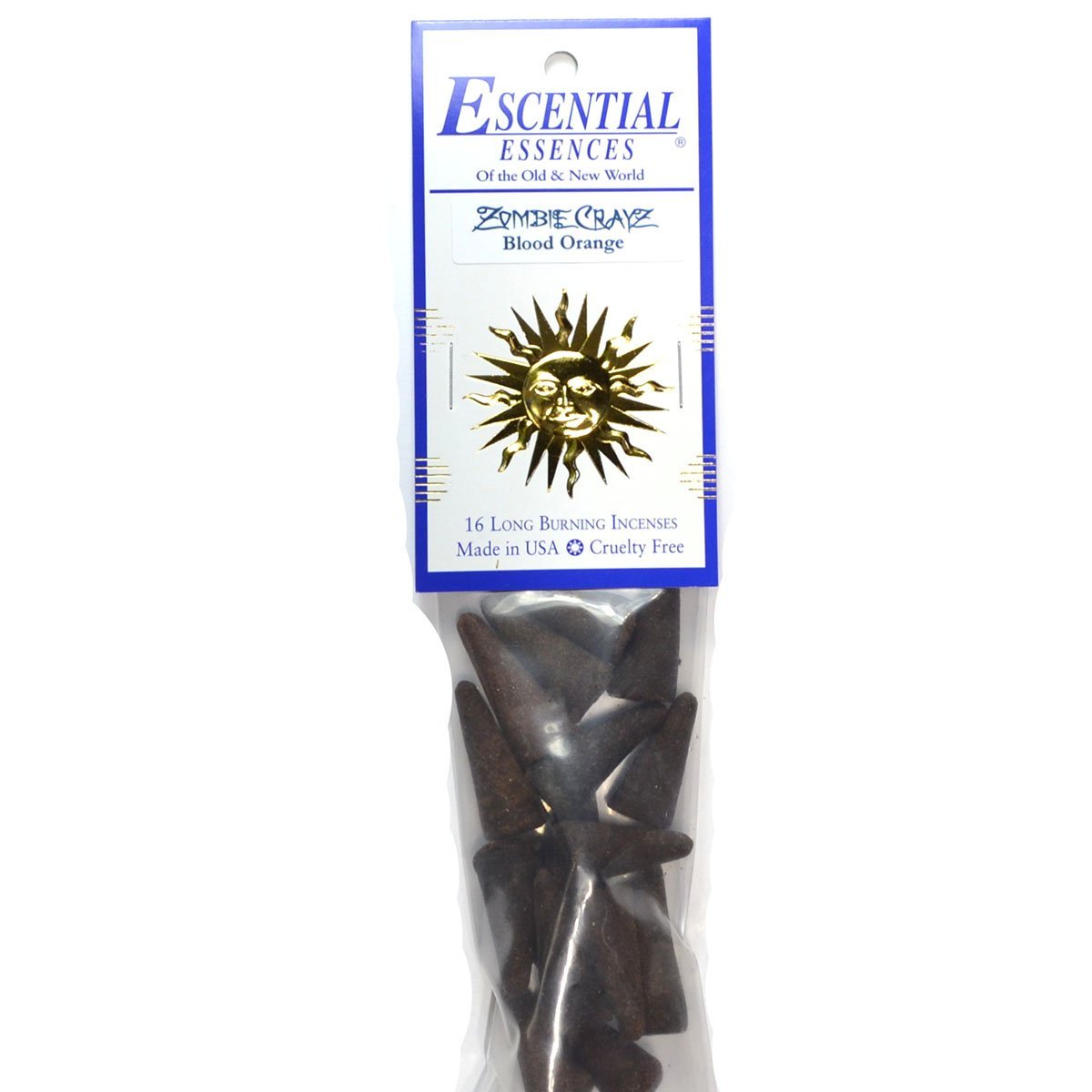 Zombie Crayz Escential Essences Cone Incense 16-Pack