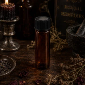 Amber Glass Round Bottle 2 Dram w/ Cap