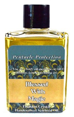 Pentacle Protection 4 Dram Anointing Oil Bottle