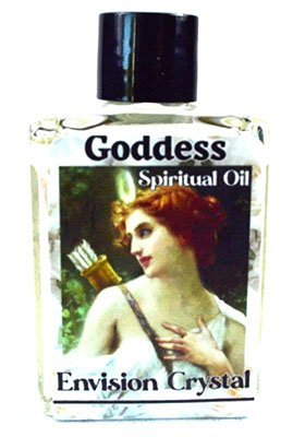 White Goddess Crystal 4 Dram Anointing Oil Bottle
