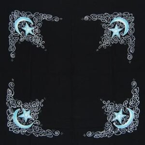 Celtic Moon Altar Cloth Or Scarf 36" x 36"