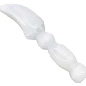 10" Selenite Athame With Crescent Moon Blade