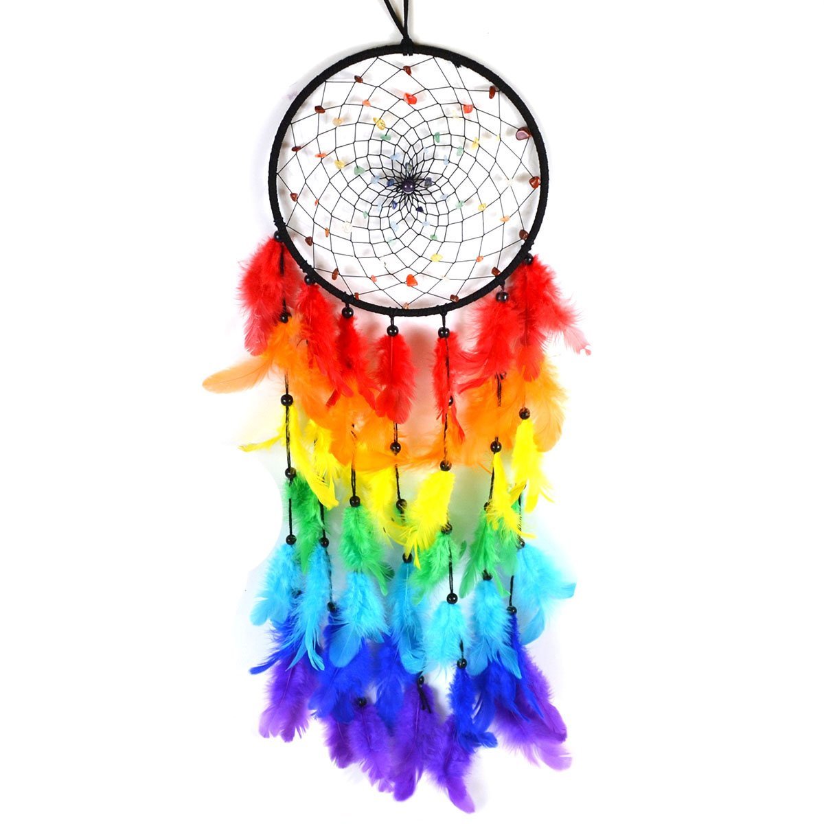 6 3/4" x 22" Chakra Dream Catcher in Stone