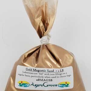Gold Magnetic Sand For Lodestones 1 lb