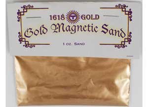 Gold Magnetic Sand For Lodestones 1 oz
