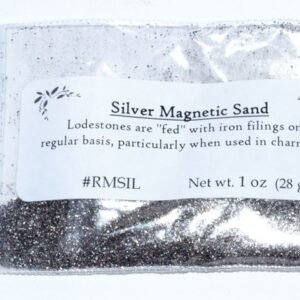 Silver Magnetic Sand 1 oz For Lodestone Ritual Use