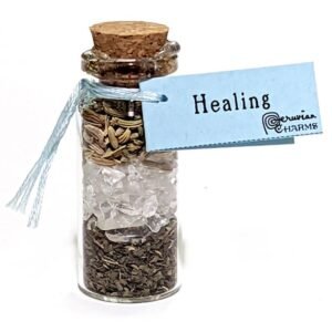 Healing Pocket Spell Bottle 2" Glass