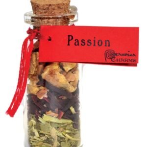 Passion Pocket Spell Bottle 2" Sealed Glass Ritual Charm