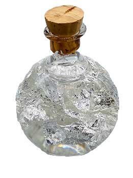 Silver Flakes Pocket Ritual Bottle 1 1/4"