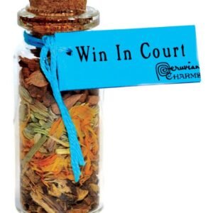 Win in Court Pocket Spellbottle 2" Sealed Glass