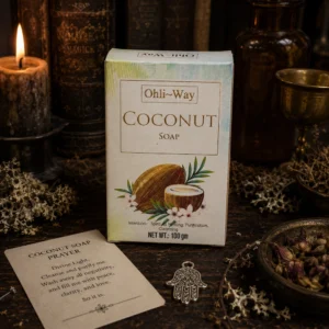100G Coconut Soap Ohli-Way w/ Prayer Card & Charm