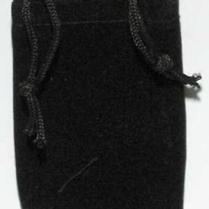 Black Velveteen Pouch For Charms, Crystals, And Talismans 2 1/2"