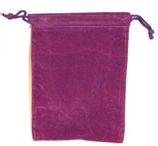 Purple Velveteen Bag 4" x 5 1/2"