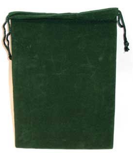 Green Velveteen Bag 5" x 7"