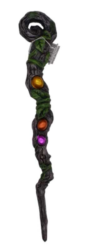 9 1/2" Resin Magic Wand With Painted Stones