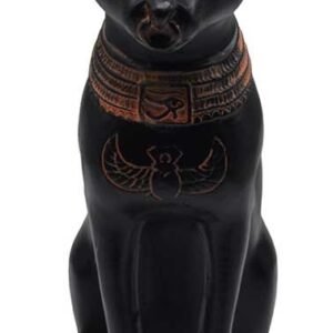 Bastet Cat Form Resin Statue 5 1/2"
