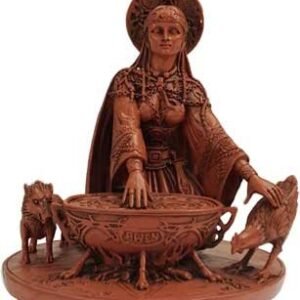 8 1/2" Cerridewen Resin Goddess Statue