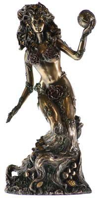 Gaia Statue in Antique Bronze Finish 8 1/2"