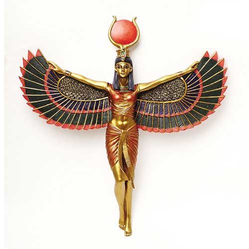 Open Wings Isis Resin Wall Plaque 12 1/4" x 11 3/4" x 2"