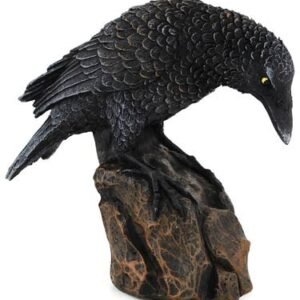 Downward Looking Raven Statue 5 1/2"