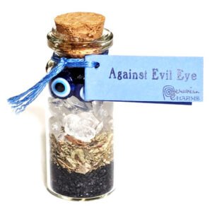 Against Evil Eye Pocket Spell Bottle 2" Glass