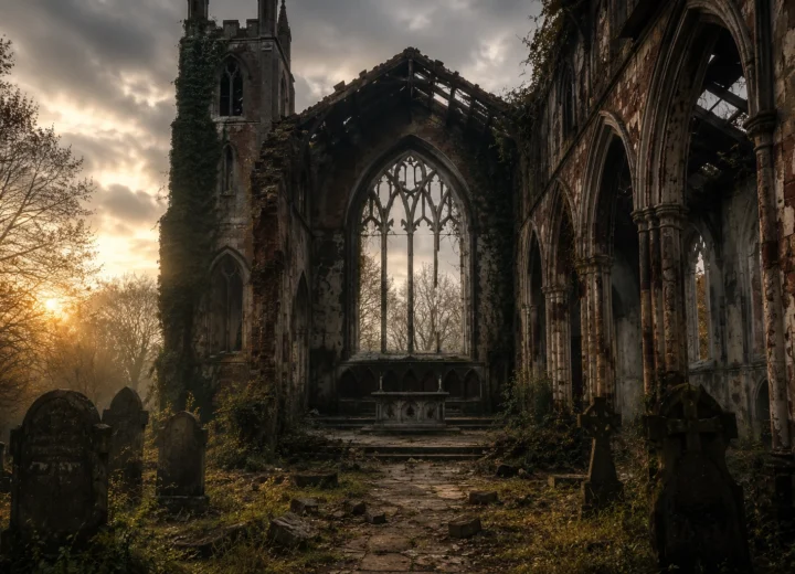 Abandoned churches: symbolism of faith, ruin, and memory