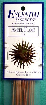 Amber Flame Escential Essences Incense Sticks 16-Pack