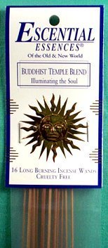Buddhist Temple Escential Essences Stick Incense 16-Pack