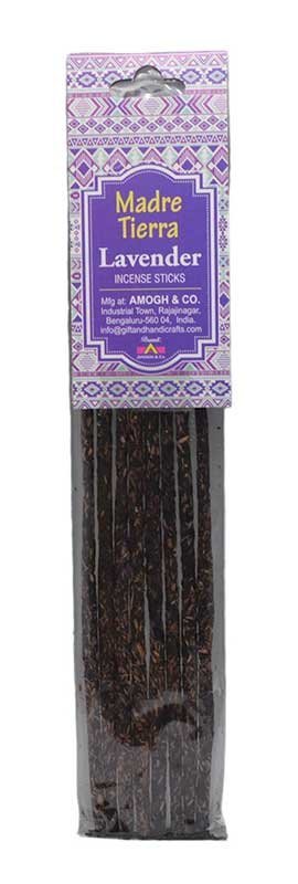 Madre Tierra Lavender Resin Incense Sticks 8-Pack, 12 in