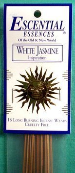 White Jasmine Escential Essences Stick Incense 16-Pack