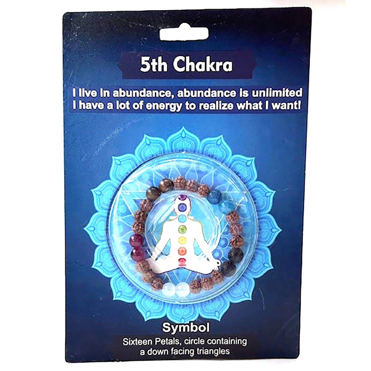 5Th Chakra Rudraksha Gemstone Bracelet