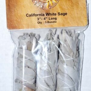Set Of 3 White Sage Smudge Sticks 3-4"