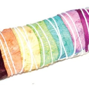 4" White Sage Smudge Stick With 7 Chakra Colors