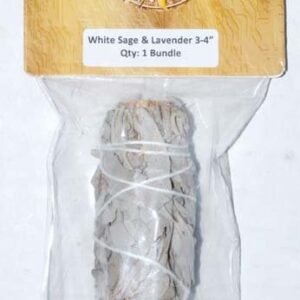 3" White Sage & Lavender Smudge Stick