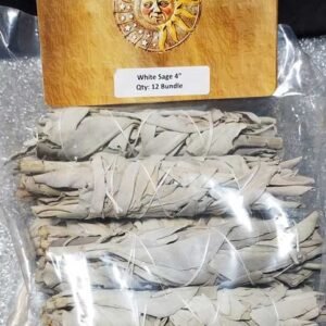 Set Of 12 White Sage Smudge Sticks 3-4"